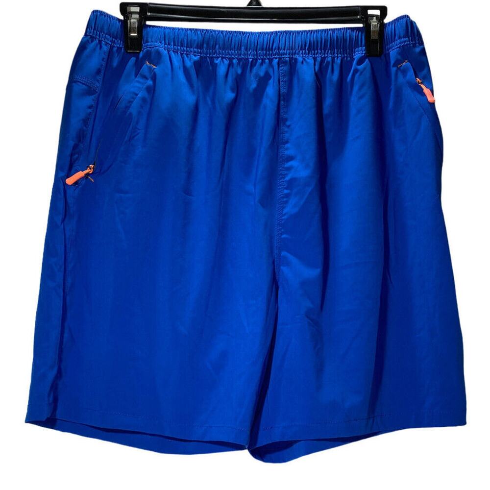 Sport TBY Travels Together With You Mens 2XL Blue Orange Accent Lounge 7" Shorts